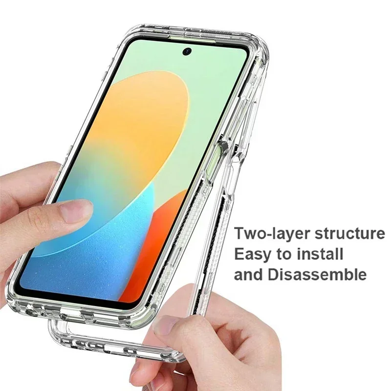 Transparent 5G Smartphone Case with Bumper Back Cover Design