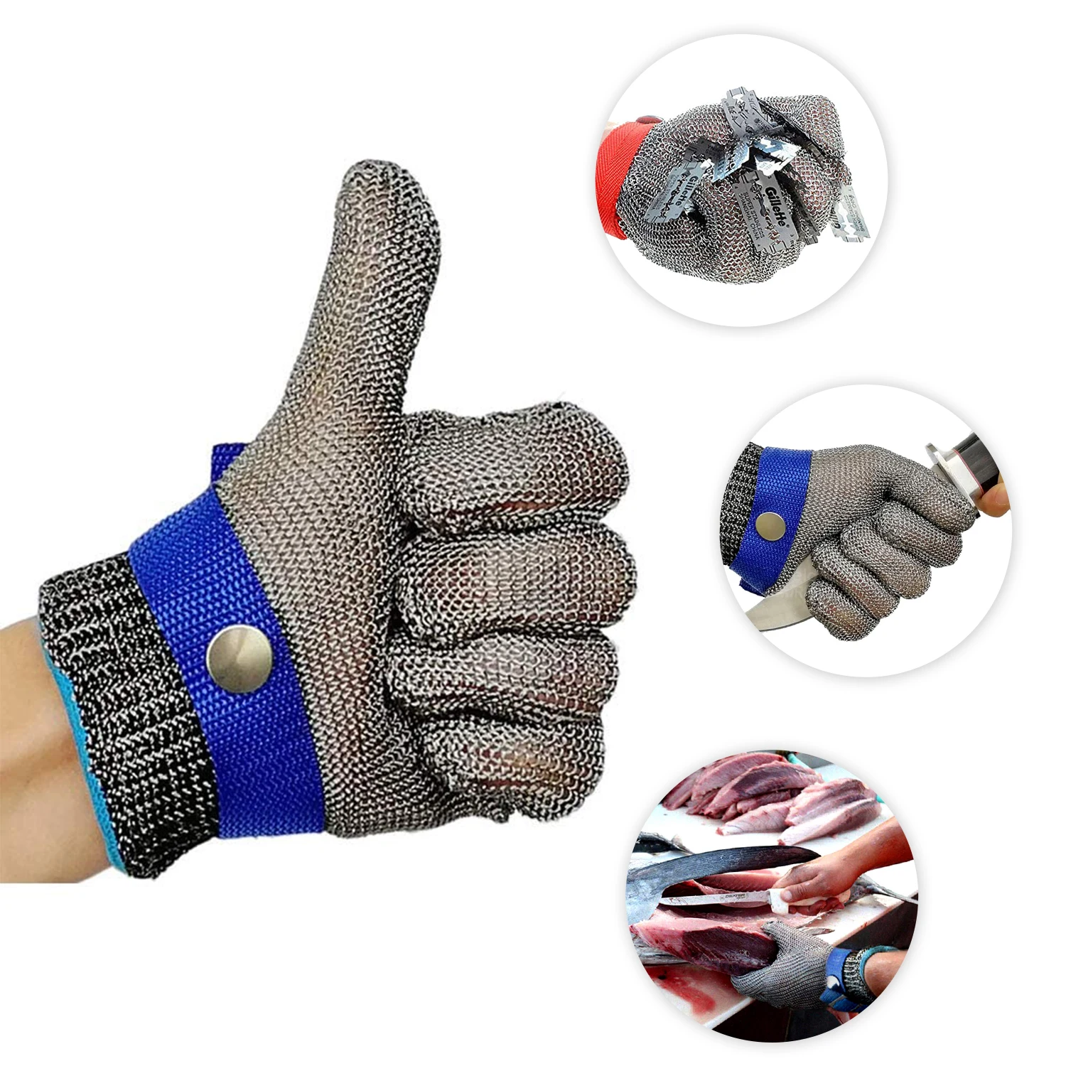 Stainless Steel Anticut Gloves Slaughter Butcher Working protection