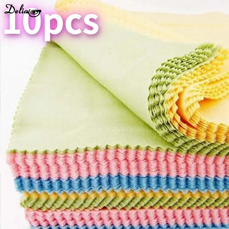 

10pcs Microfiber Cleaning Cloth High Quality Chamois Glasses Cleaner for Glasses Cloth Len Phone Screen Cleaning Wipes Wholesale