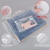 50PCS Travel Frosted Ziplock Bag PE Storage Bag Plastic Zipper EVA Translucent Bag Ziplock Bag Waterproof Packaging Bag 4
