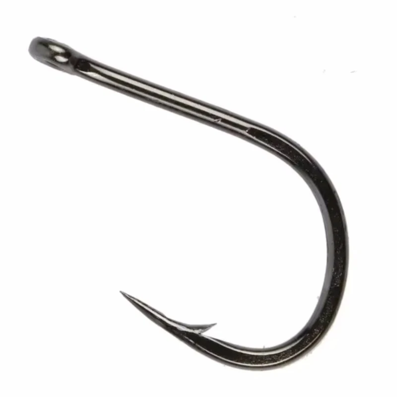 Brand new 100/200/300 pieces/box High quality carbon steel carp fishing bait Sharp fish hook 10 sizes available 2