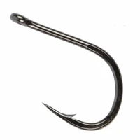 Brand new 100/200/300 pieces/box High quality carbon steel carp fishing bait Sharp fish hook 10 sizes available 2