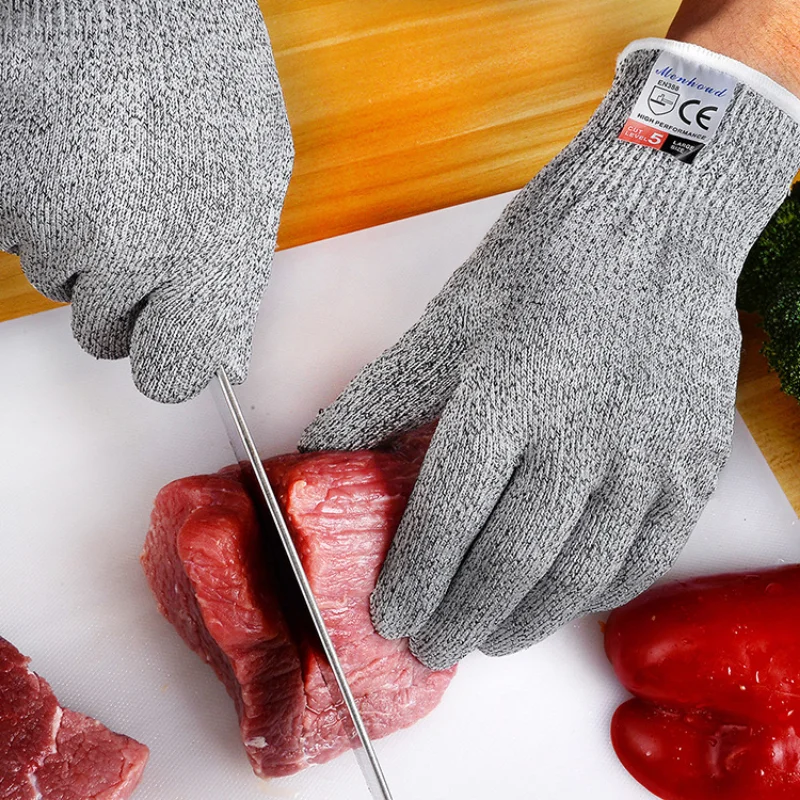 

1Pair Kitchen Gardening Hand Protective Gloves Butcher Meat Chopping Working Gloves Mittens Women Men's gloves Dropshippin