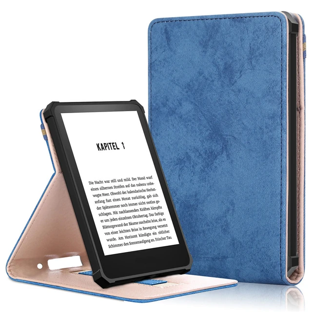 E-reader All-new Kindle 2022 16GB Negro + Funda Diseño Azul