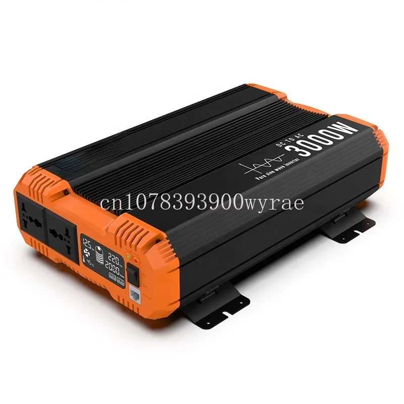 3000W Potenza Di Picco 6000 Watt Inverter Di Energia Solare Dc A Ac Inverter Per Auto Inverter A Onda Sinusoidale Pura Con 2 Prese Ca Lcd Displa