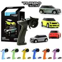 Turbo Racing Car Com Gyro Radio E Controle Remoto Para Crianças E Adultos 1:76 Drift Rc Brinquedos Proporcionais Completos Kit R 1
