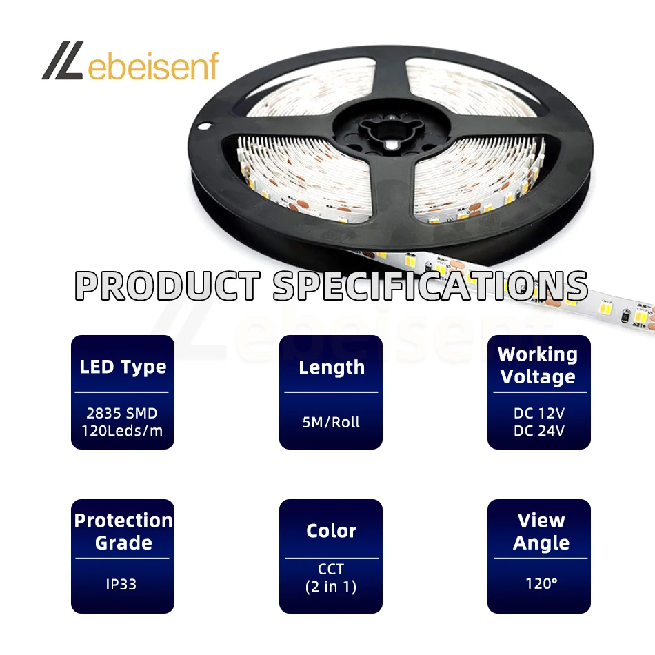 H.C. Series Led Strip Slim 50W 5000lm 24V IP20 PCB 3.5mm 700 SMD Reel