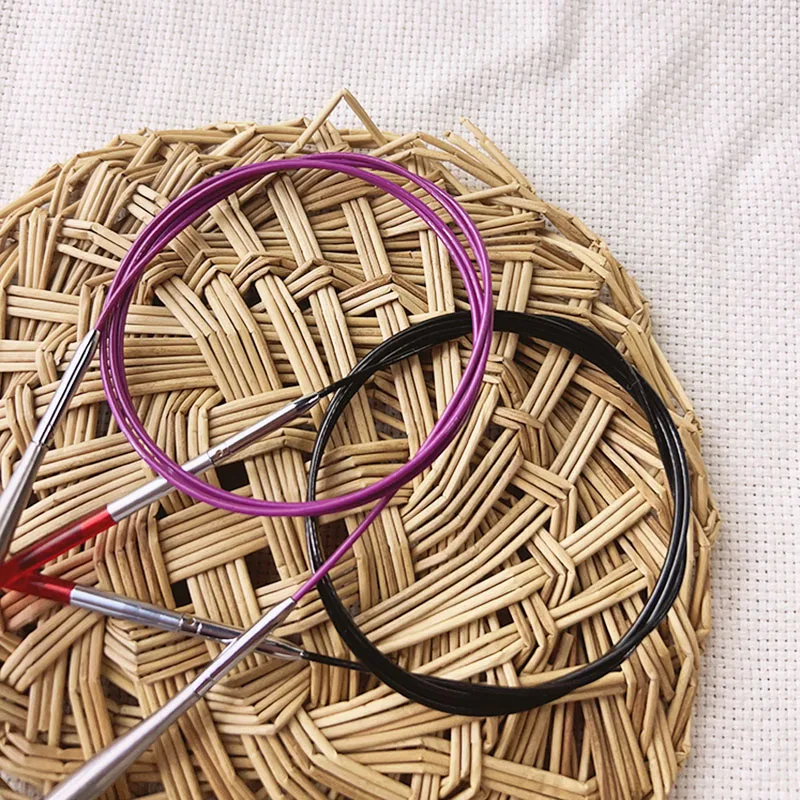 Cavo Intercambiabile KnitPro In Acciaio Inox - 40cm Con Cappucci E Chiave Per Lavori A Maglia