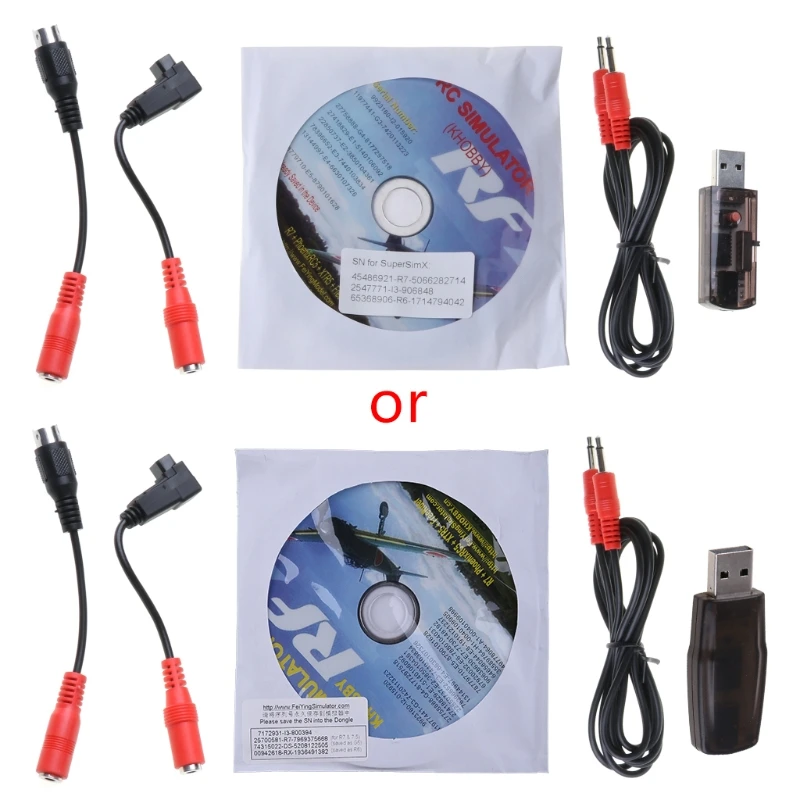 

Simulator Cable USB Cable Set 22 in 1 Quadcopter Flight Simulator for G7 Dropship