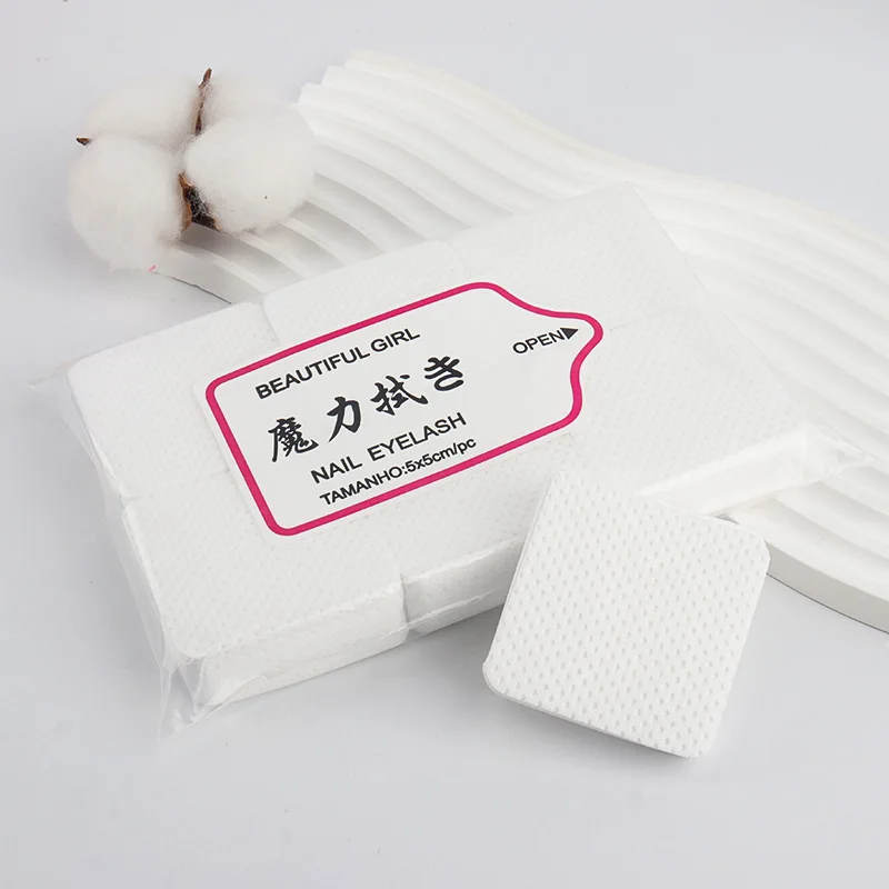 Nail Polish Remover Nail Gel Remover Nail Polish Remover Wipes Nail Cotton Pads 300Pcs Lint-free Nail Polish Remover Napkin Colorful Cotton Wipes Paper Pads UV Gel Dust Cleaner Cleaning For Manicure Tool