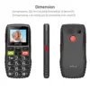 Artfone C1 Unlocked Bar Senior Mobile Phone Elderly Cellphone Dual Sim One Key SOS Emergency Button GSM 2G FM Torch Bluetooth 5