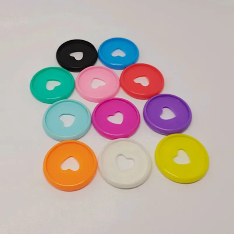 28Mm Ultra-Dunne Kleur Plastic Binding Ring Paddestoel Gat Losbladige Notebook Liefde Disc Binding Levert Record boek Lijm