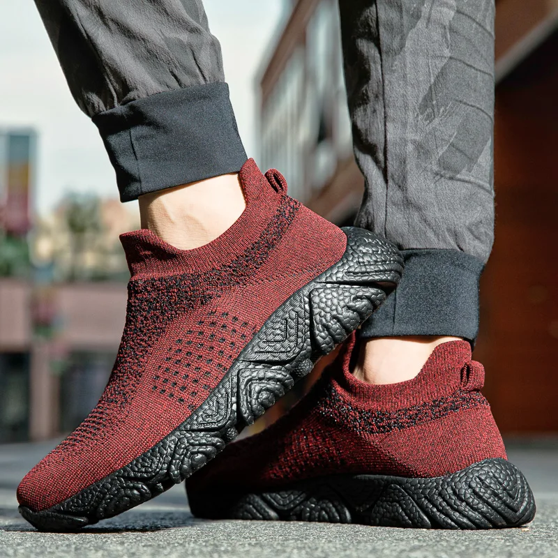 

Socks Shoes Summer Men's Shoes Sneakers Soft Non-slip Moccasins Men Running Shoes Luxury Breathable Brand Men Walking Sneakers