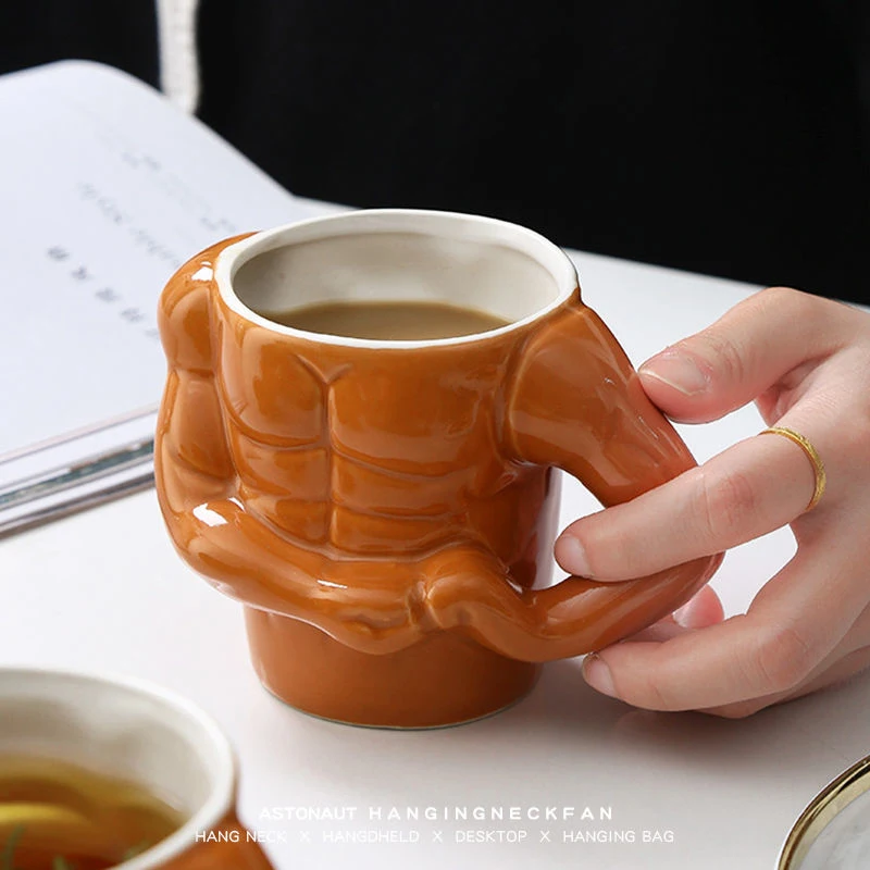 Muscular Man Shape Funny Mug Creativity Funny Ceramics Drinking Drinkware Juice Glassware Gifts Water Valentine Boyfriend Cups