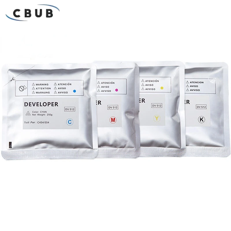 Developer Unit 1PCS Original For Konica Minolta Bizhub C221 C224 C281 C284 C364 C454 C544 C454e C554e Color Copier DV512 Recycle