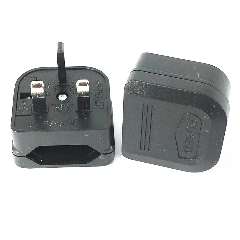 1 Buah Konverter Adaptor Steker Travel Soket Daya 3Pin Eropa Eropa EU 2 Pin Ke Inggris Baru