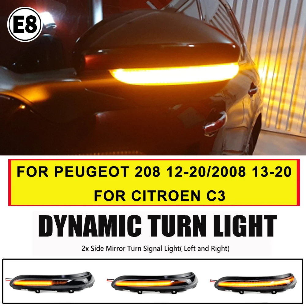 2Pcs  LED ̵ ̷  帣  Ǫ 208 2008 2012 2013 2014 2015 2016 2017 2018 2019 2020 Ʈο C3