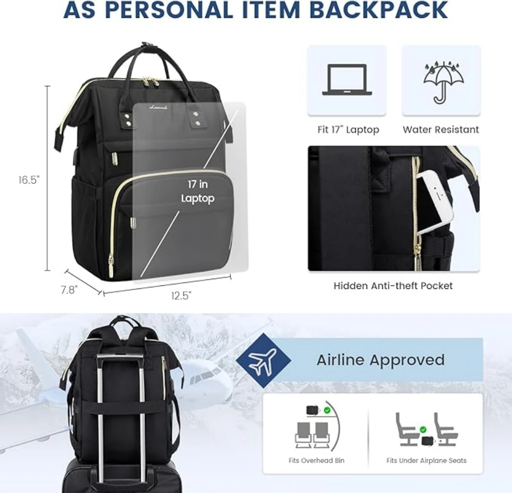 Sac à Dos LOVEVOOK Pour Ordinateur Portable 15,6 Pouces – Élégant, Pratique Et Sécurisé
