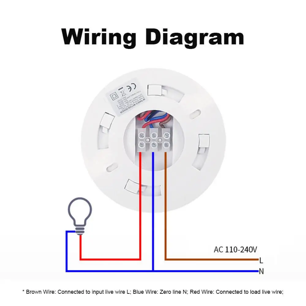Sensore Di Movimento Da Soffitto Greluma - PIR 220-240V, Raggio 6m 360°, Regolabile In Luminosità E Tempo - Foto 7