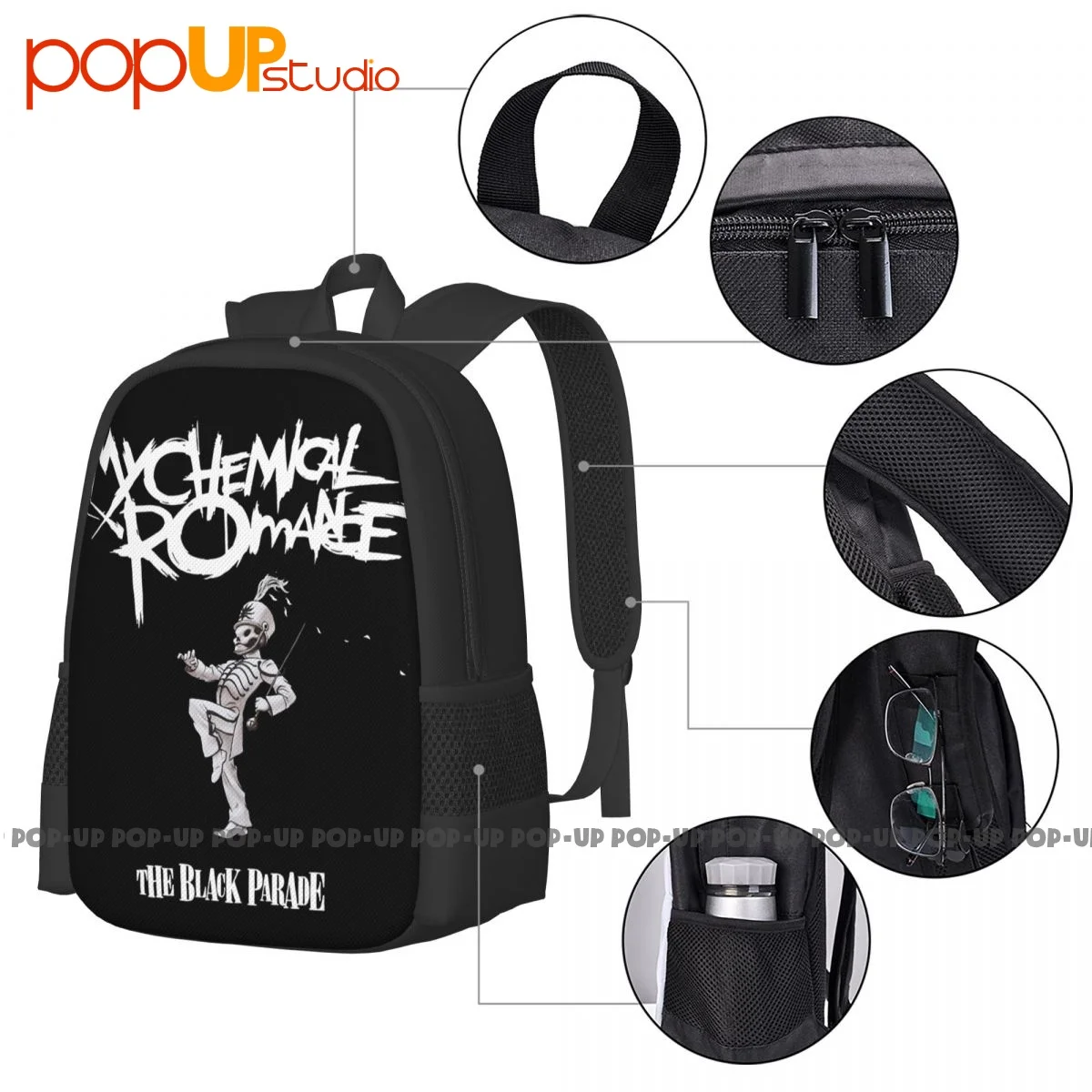 My Chemical Romancn バッグ90s マイケミ　　vintage MY CHEMICAL ROMANCE THE BLACK PARADE TOTE BAG NEW OFFICIAL