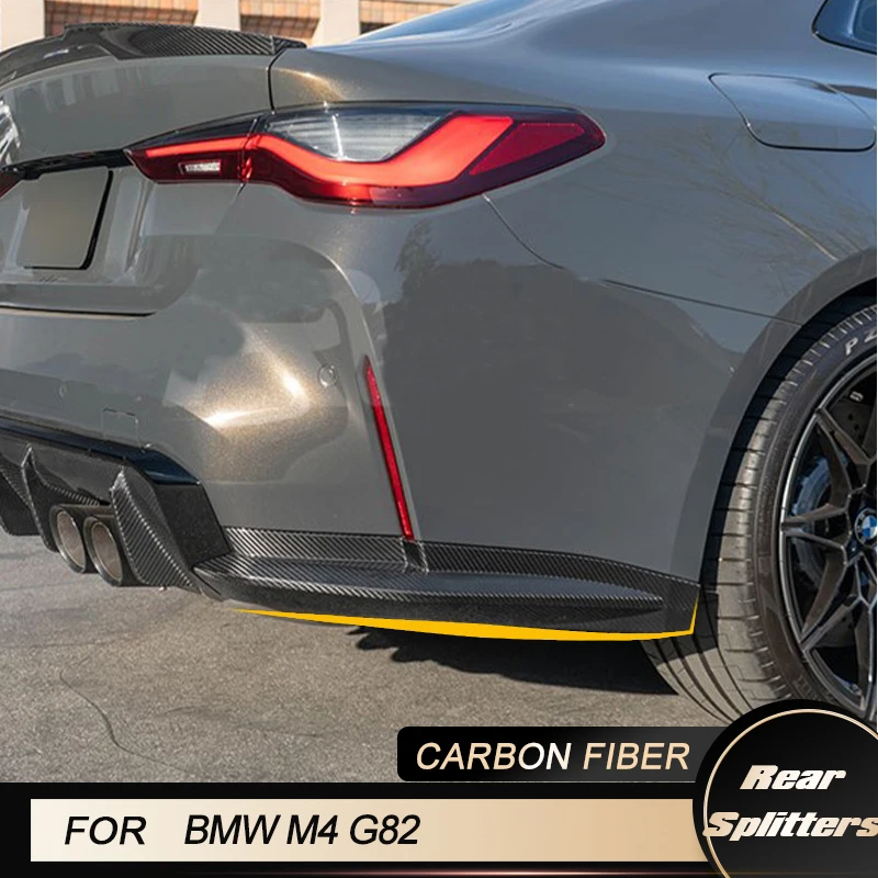 Splitter Paraurti Posteriore Auto Per Bmw Serie 4 G82 M4 2021 2022 Racing Splitter Posteriori Grembiule Di Ricambio Lip Body Kit In Fibra Di Carbonio