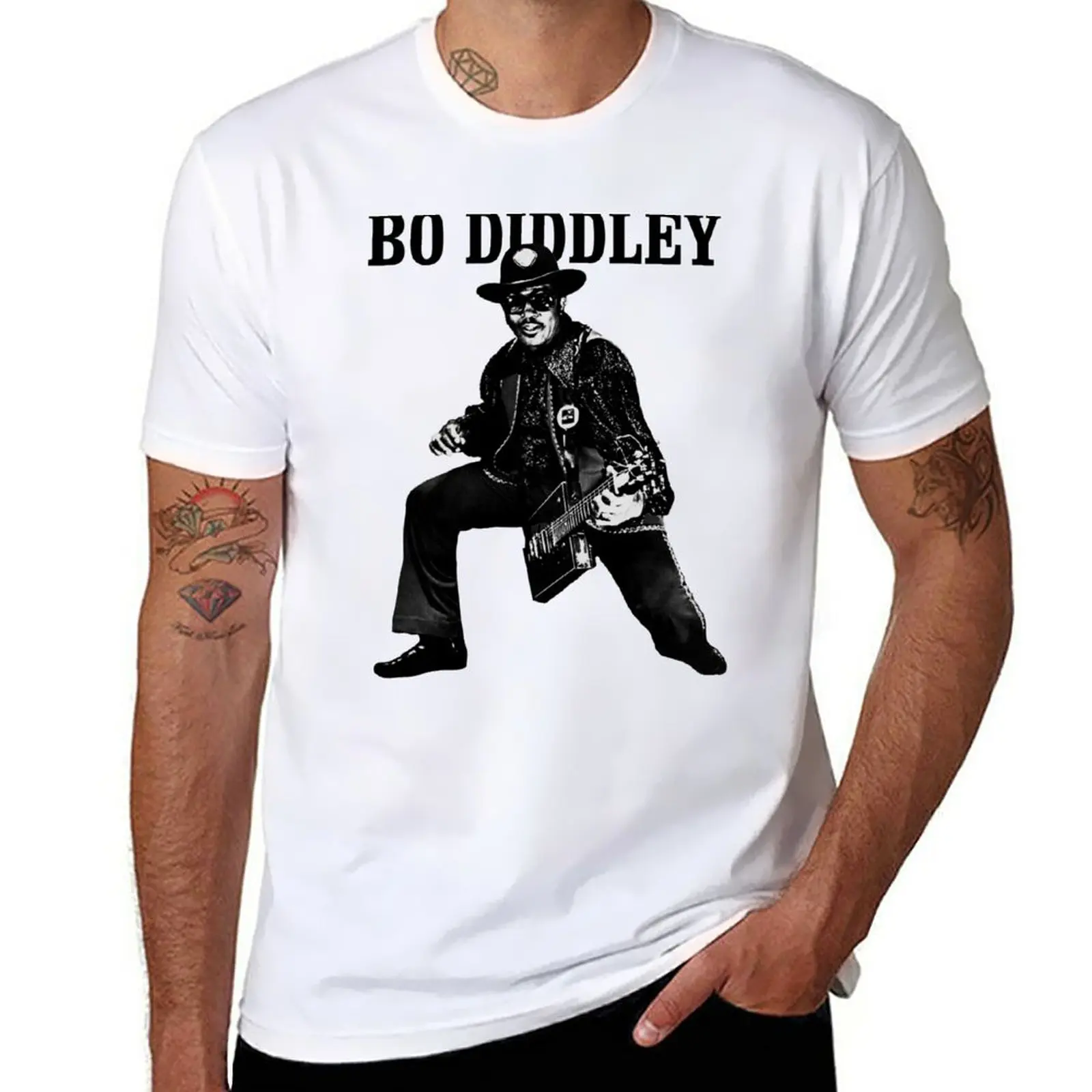 

New BO DIDDLEY ROCK'N'ROLL SUPER COOL T-Shirt custom t shirt boys t shirts Men's clothing