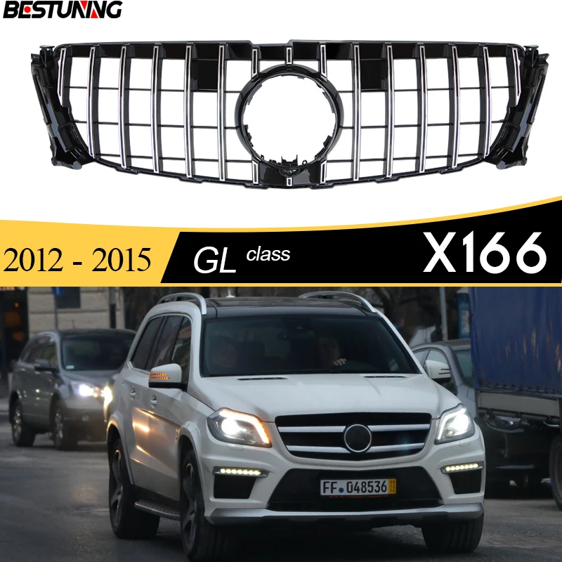 Panaemaricana Gt Griglia Del Radiatore Di Ricambio Anteriore Per 2012 - 2015 Mercedes Gl Class X166 Gl350 Gl 400 Gl 450 Gl 500 Gl 63 55 Amg