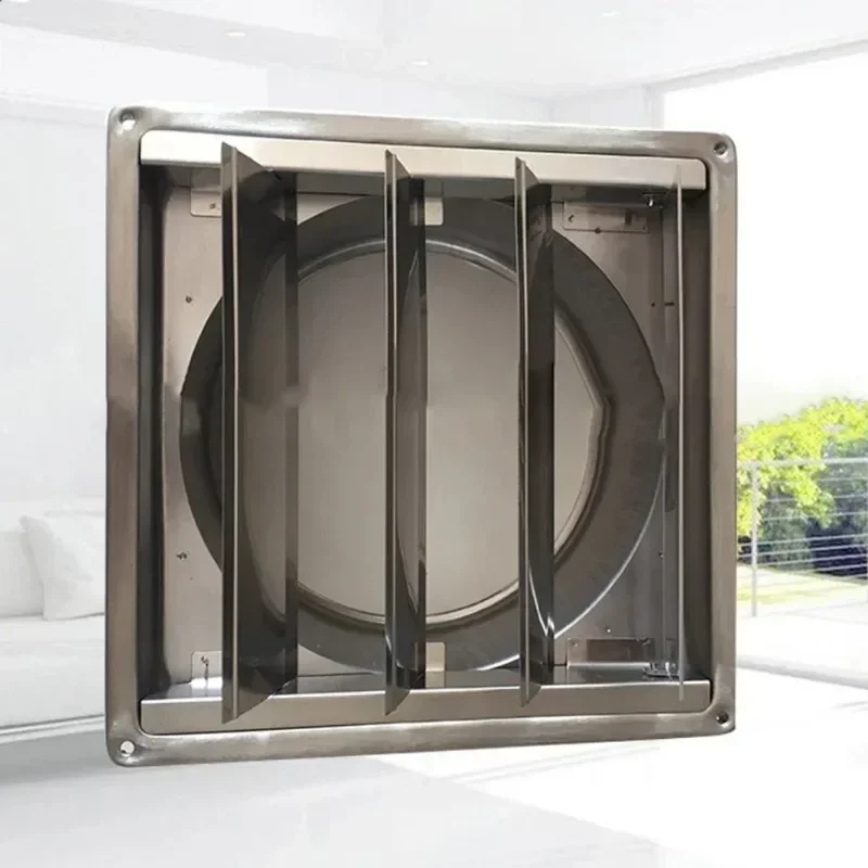 100/125/150mm Stainless Steel Air Vent Duct Grill Wall Square Tumble Air Outlet Dryer Extractor Ventilation Cover Fan Outlet