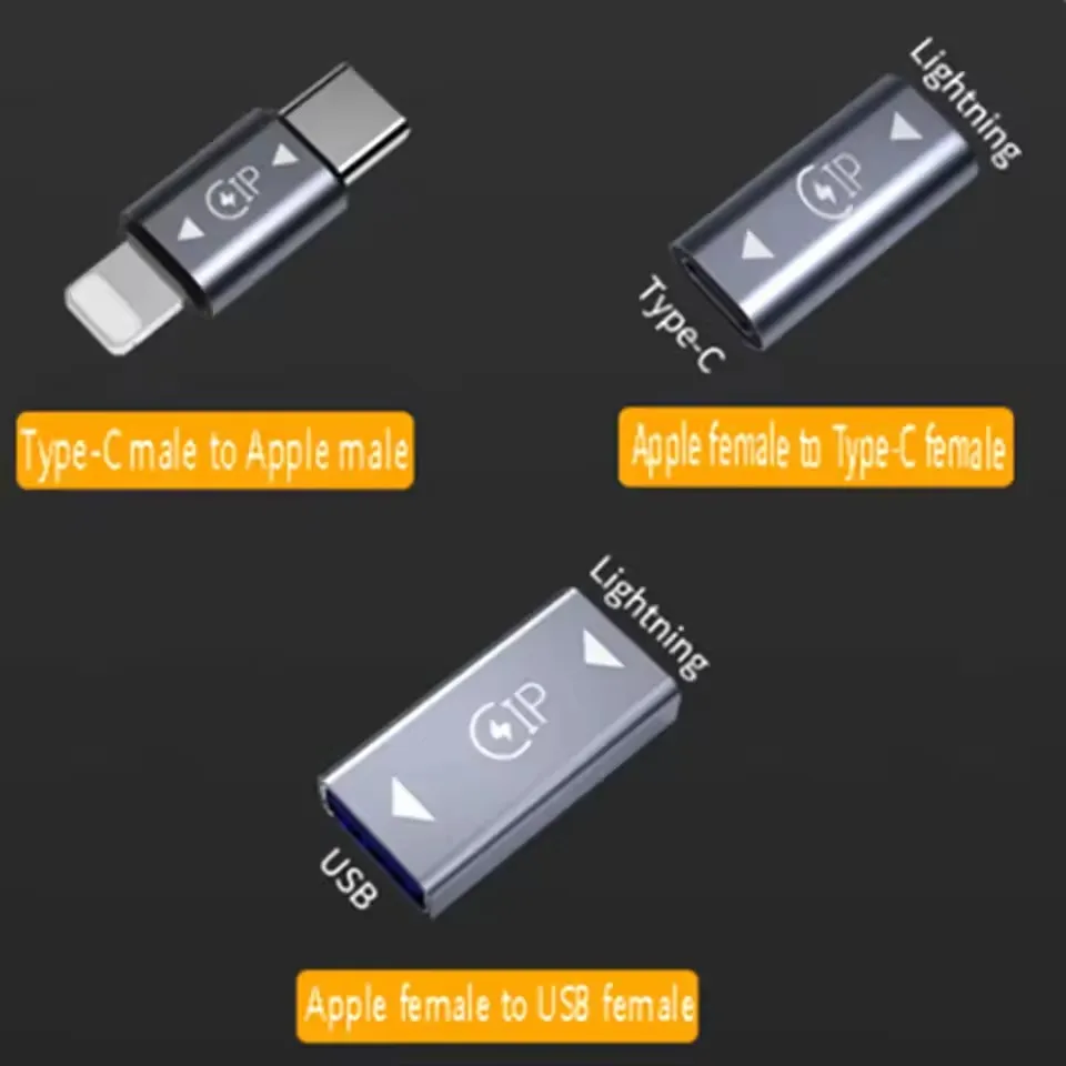 Enhanced Product Title:  
USB-C to Lightning OTG Adapter for Fast Charging and Data Transfer