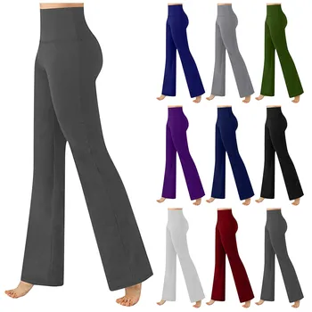 Pantalones Women's Trousers Loose Fitting Sexy Wide Leg Casual Pants Stretchy 2