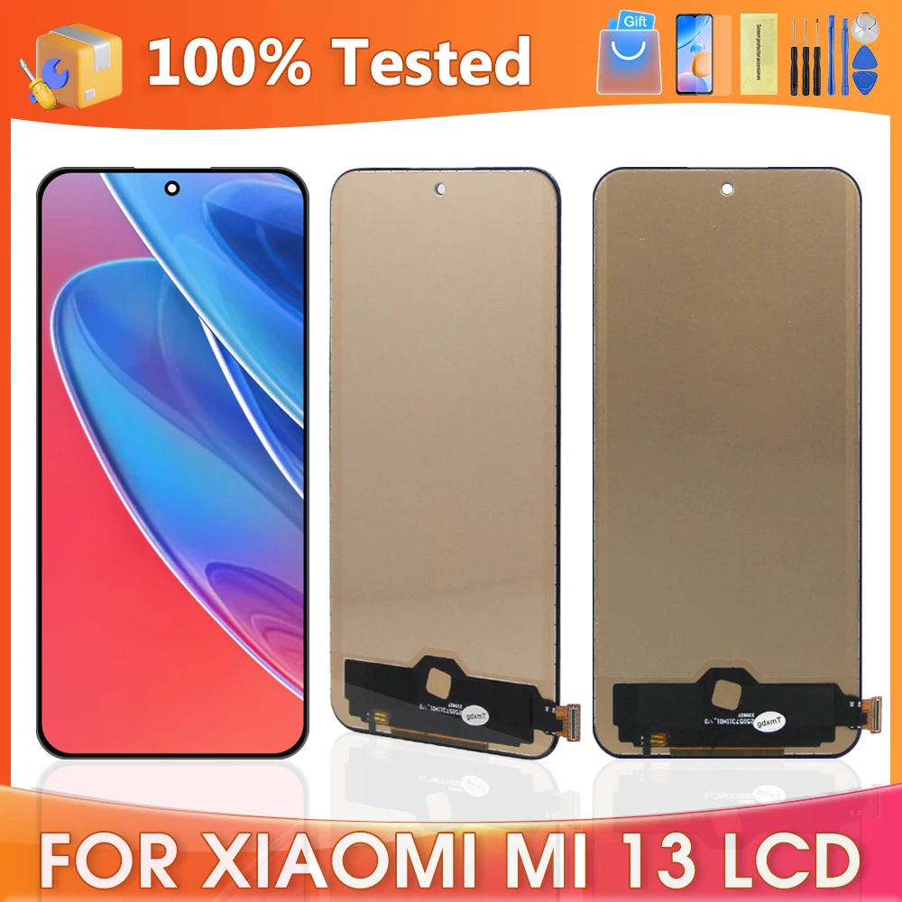 

6.36 Inch For Xiaomi Mi 13 LCD Touch Display Sensor Digital Replacement Parts Accessory For Mi 13 2211133C 2211133 Display