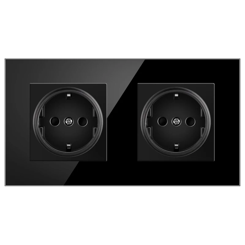 Double Socket Black