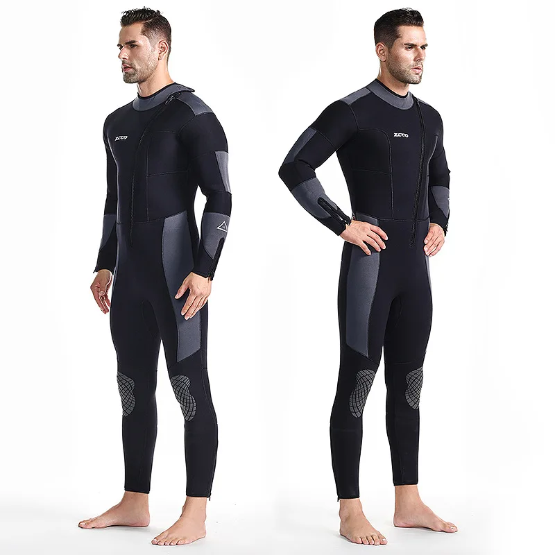 5mm Mens Front Zipper Wetsuits Jumpsuit Neoprene Warm Wetsuit Winter Full Body Women Diving Snorkeling Scuba Surfing Suit