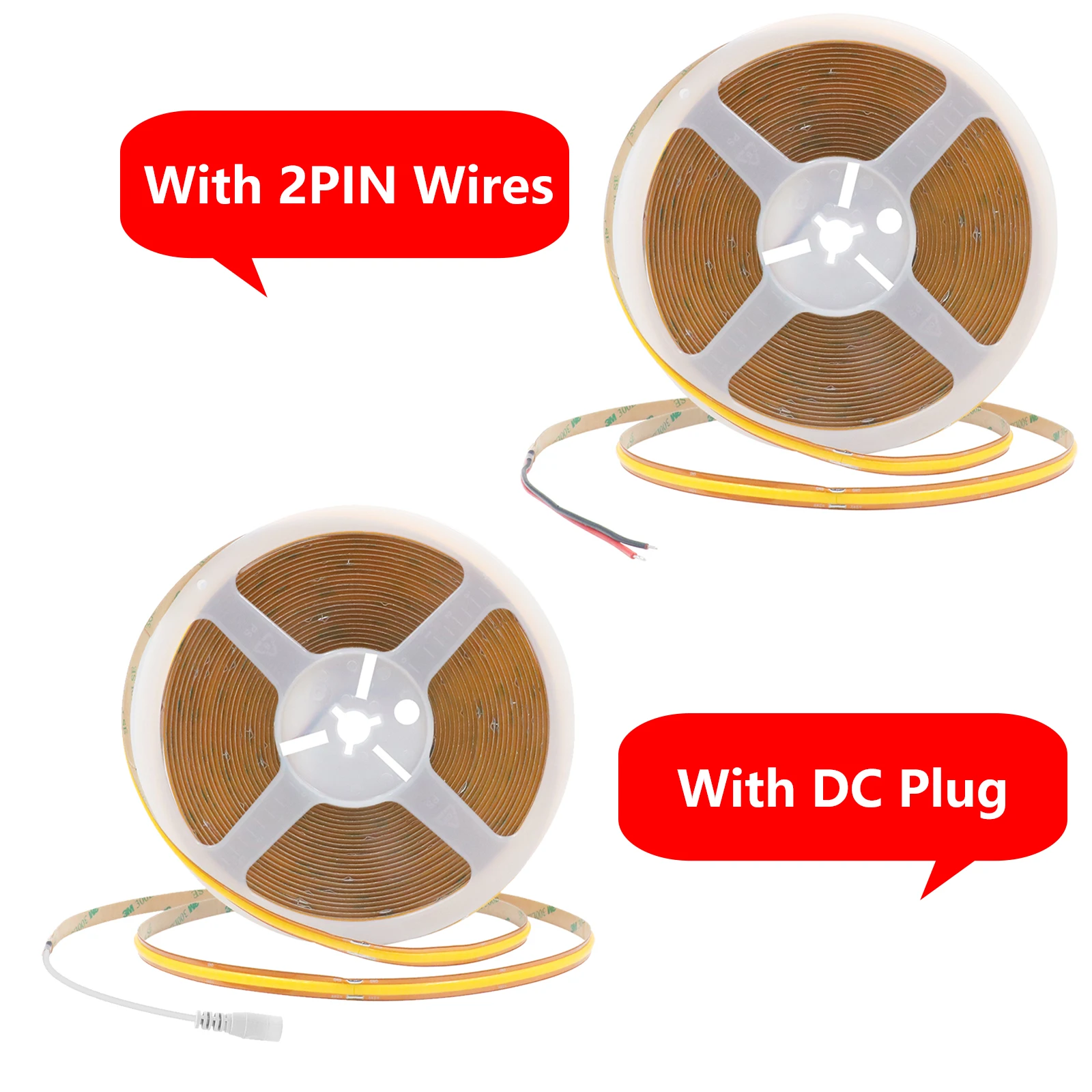 12V 24V 8mm COB LED 스트립 자유 절단 528LEDs/m 구리 플렉시블 테이프 3000K 4000K 6000K DIY 라이트박스 캐비닛 램프용 선형 조명