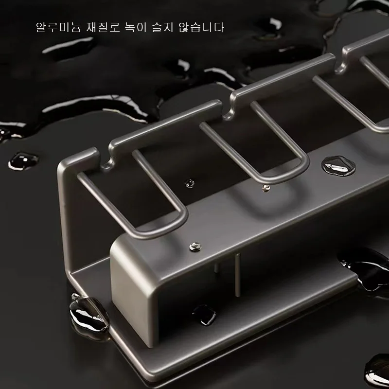 칫솔 거치대 알루미늄 치약 디펜서, 벽걸이형 구강 세척 컵, 거치대 보관, 욕실 액세서리, 집 정리함