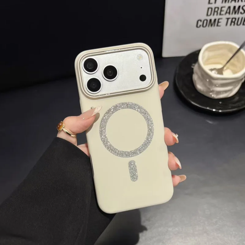 Magstfe Phone Case with Large Hole Lens and Flash Drill Magnetic Coil