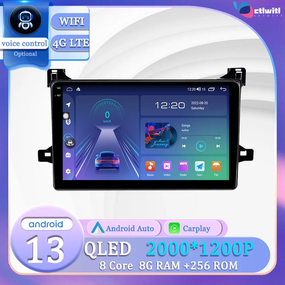 

Android 13 For Toyota Prius XW50 2015 2020 Touch Screen Autoradio Carplay Car Stereo Radio Navigation Videp Player Multimedia