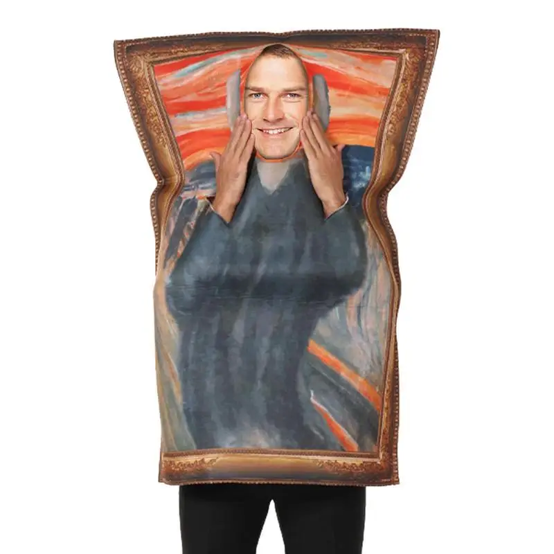 

Halloween Costumes Art Famous Painting Halloween Party Costumes Wearable Prank Clothing Cosplay Custom For Men Artist Costume