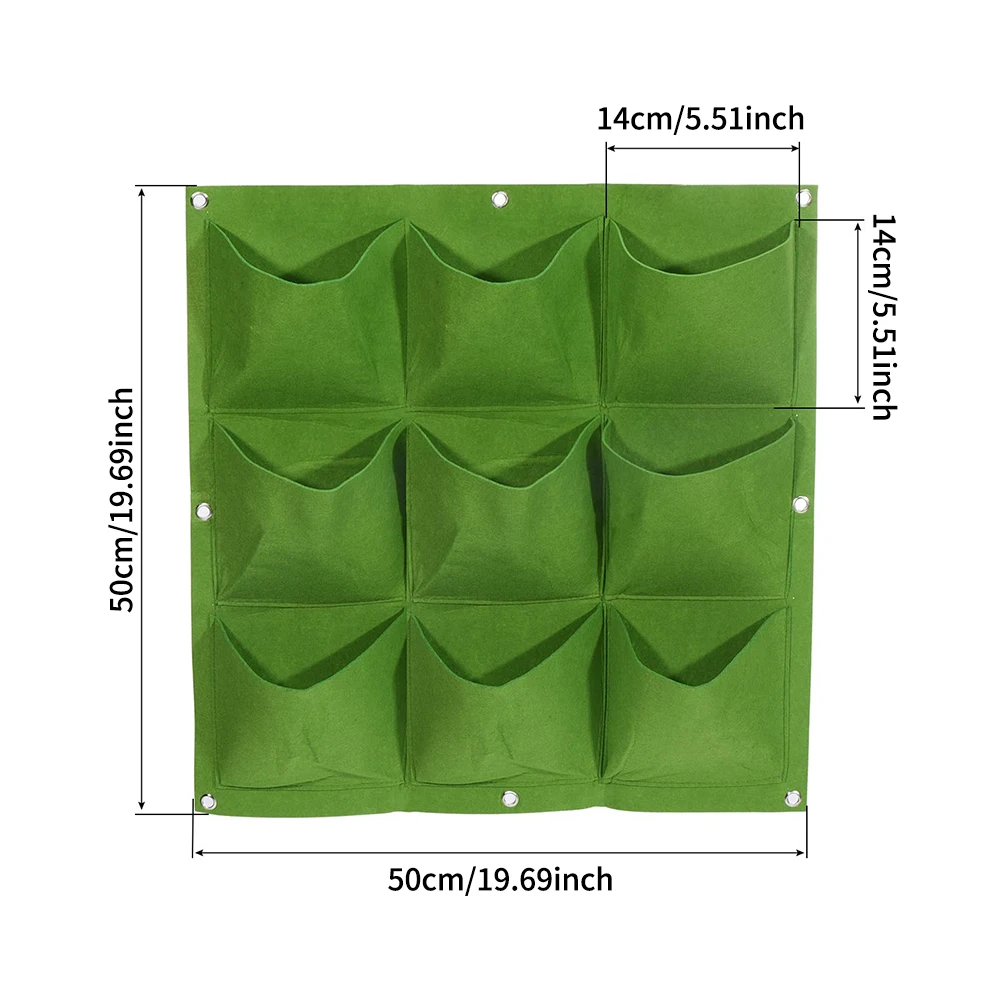 Felt Vertical Hanging Garden Planter 2