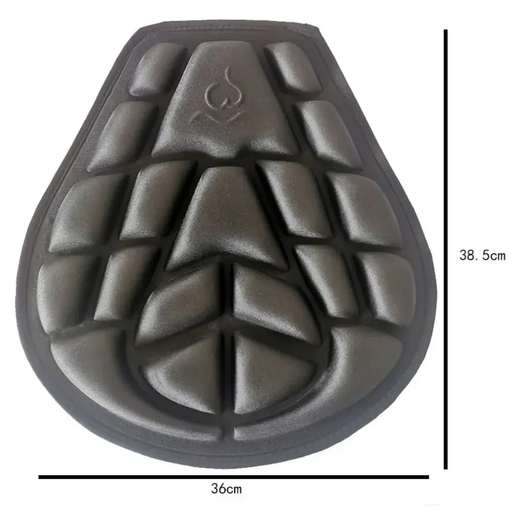 Motorcycle 3D Comfort Seat Cushion Lycra Black Anti Slip Shock Absorption
