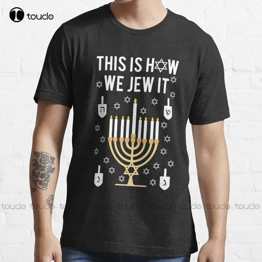 

Funny Jewish Hanukkah Gift This Is How We Jew It T-Shirt Trending T-Shirt T-Shirt Creative Funny Tee Custom Gift Xs-5Xl