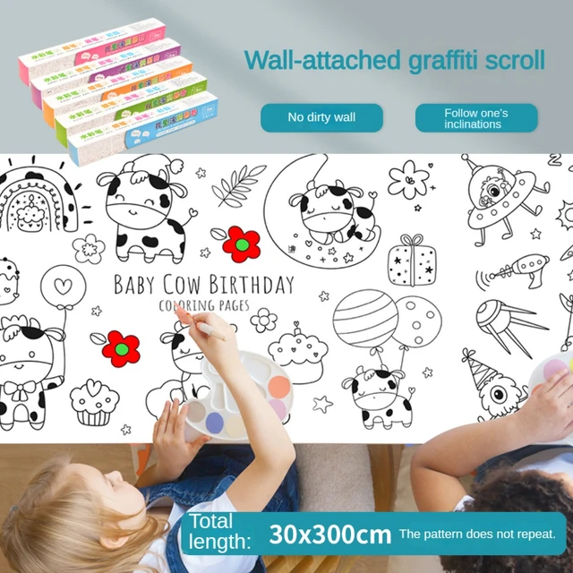 3M Graffiti Scroll for Children Drawing Roll Montessori Color