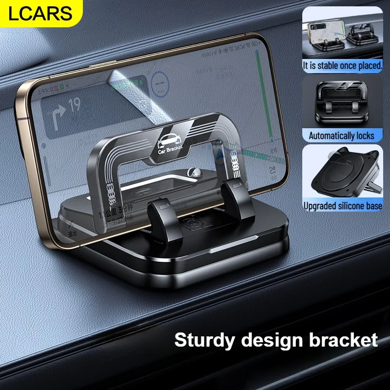 Universal Car Phone Holder Rotatable Anti-Slip Dashboard Mount for Mobile Navigation Support New Design Car Accessories