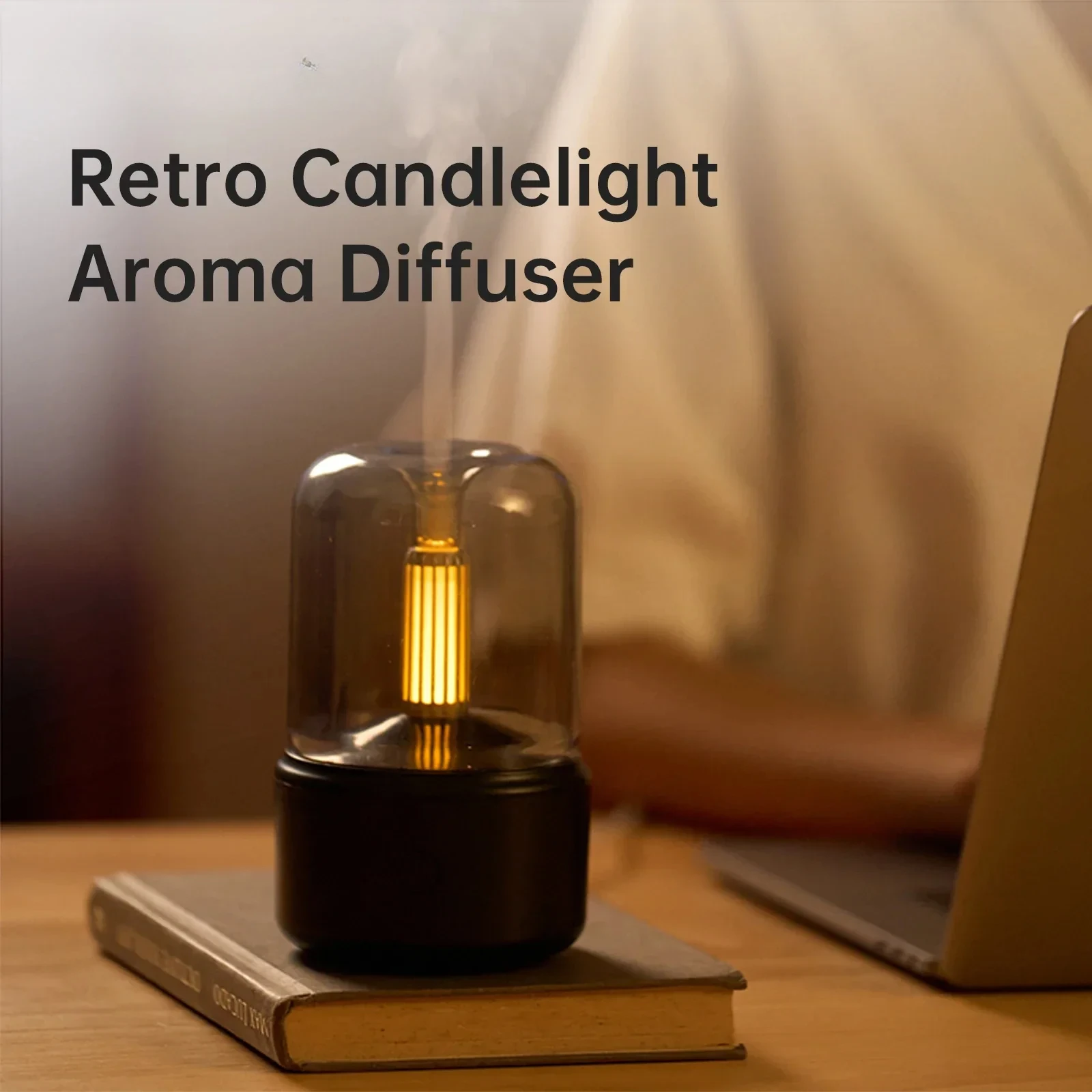 Vissko Portable Mini Aroma Diffuser USB Air Humidifier Essential Oil Night Light Cold Mist Maker Sprayer For Home Gift