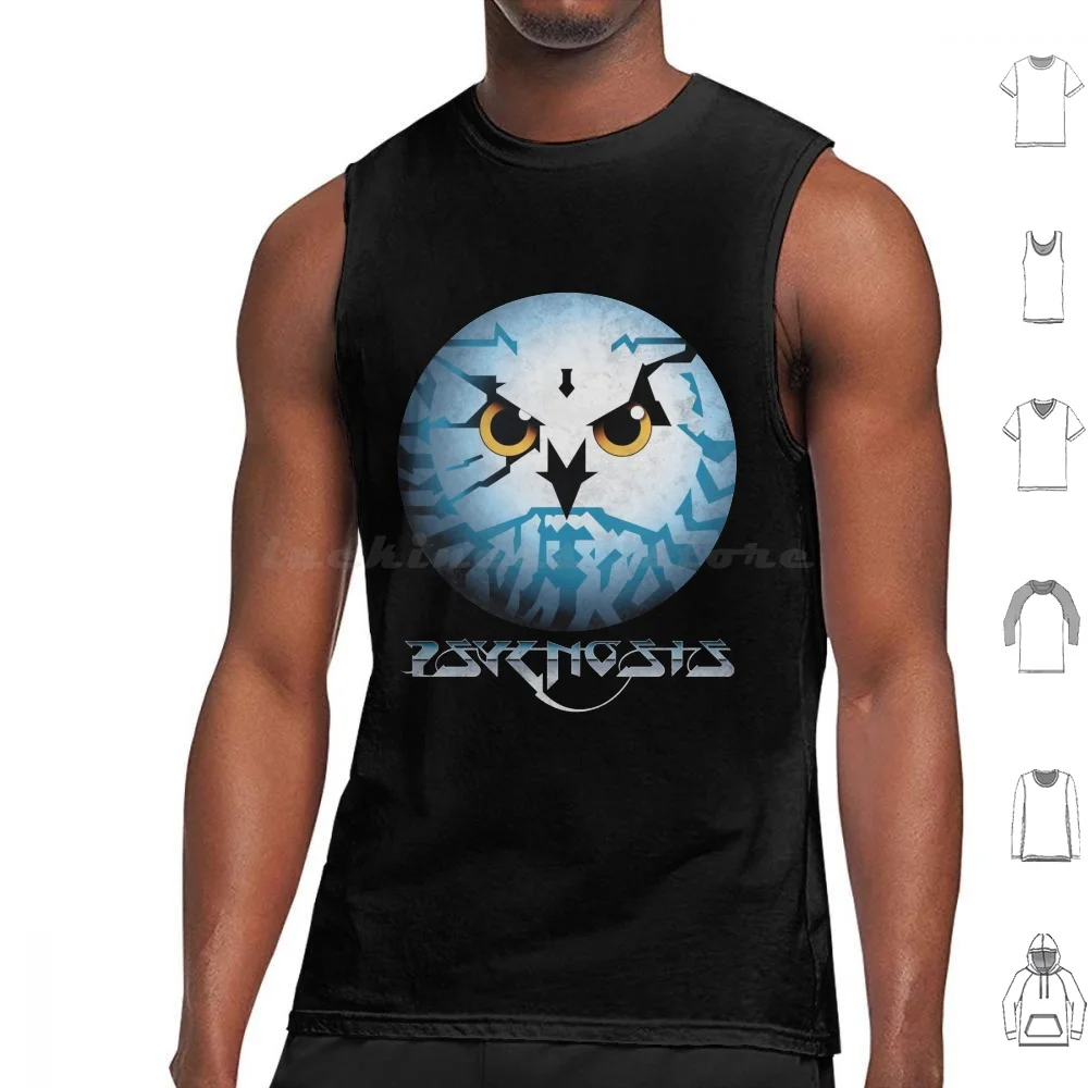 

Психогностический винтажный логотип три смешанные майки жилет без рукавов логотип Ретро винтажные игровые видеоигры консоль психогностика