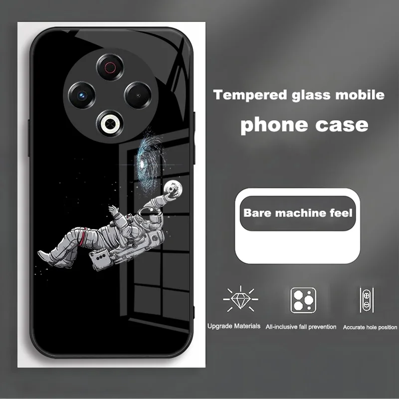 Luxury Shockproof Bumper Case with Tempered Glass for Tecno Spark 30 Series