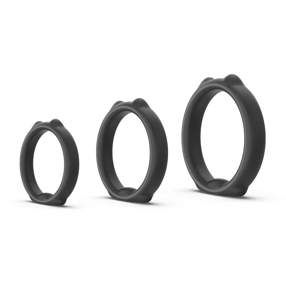 Penis Ring Silicone Cock Rings Delay Ejaculation Scrotal Binding Ball Stretcher Erection Enhancing Lock Cockring Sex Toy for Men