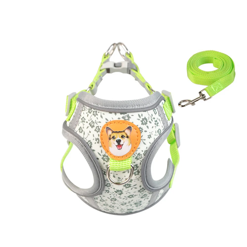 

Pet chest strap dog traction rope vest type reflective medium and large dog teddy cat puppy dog walking rope