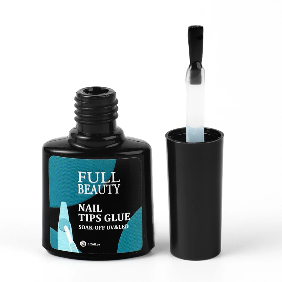 Nail Glue 7.5ml Fast Drying Strong Lasting Adhesive for Fake Tips Nails Rhinestone Decorations Manicure