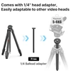 COMAN Zero F38 Carbon Fiber Lightweight Travel Tripod Professional Dslr Camera Tripod For Film making Smartphone Maxload 39.6lbs 2